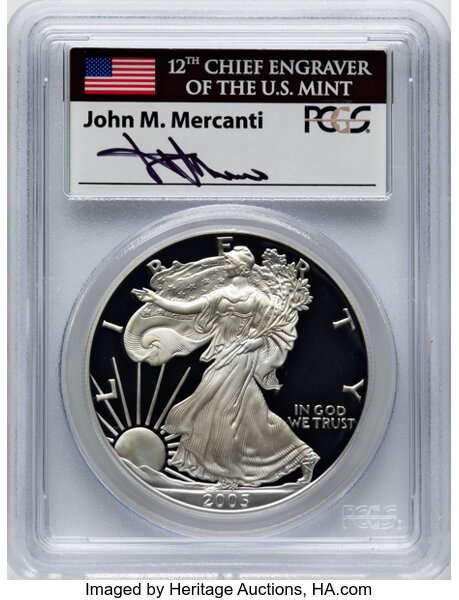 2005-W $1  Silver Eagle PR DCAM thumbnail 4