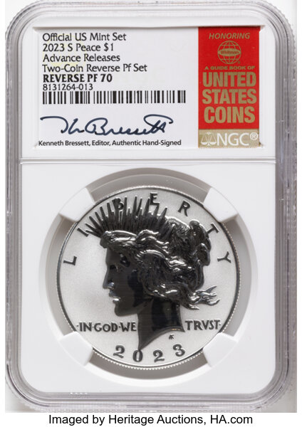 2023-S S$1  Peace, Reverse Proof PR thumbnail 2