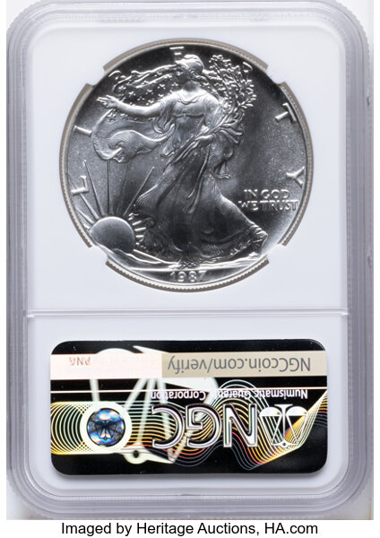 1987 $1  Silver Eagle OGP thumbnail 8