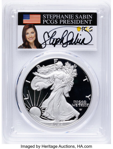 2022-W $1  Silver Eagle PR DCAM PR70 DCAM CAC thumbnail 7