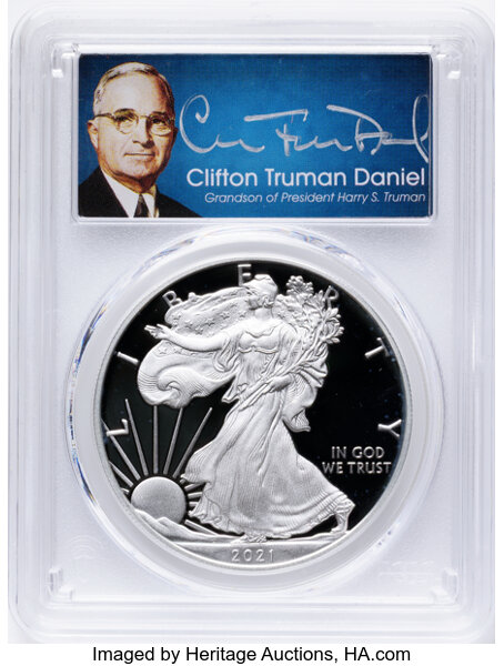 2021-W $1  Silver Eagle, Type 1 PR DCAM thumbnail 4