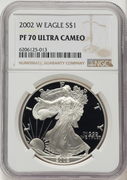 2002-W $1  Silver Eagle PR DCAM thumbnail 3