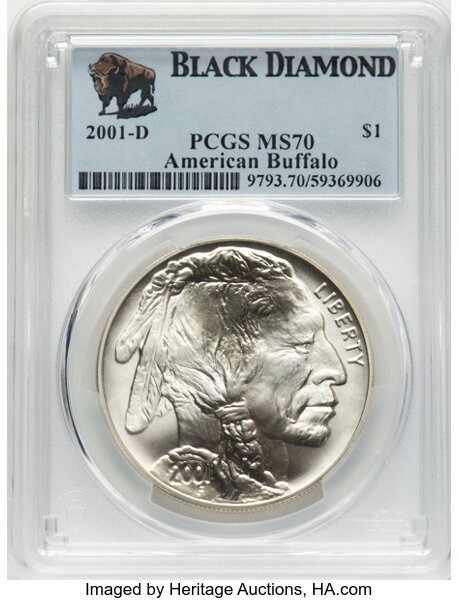 2001-D S$1 American Buffalo MS thumbnail 4