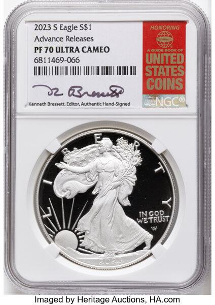 2023-S $1  Silver Eagle PR DCAM thumbnail 10