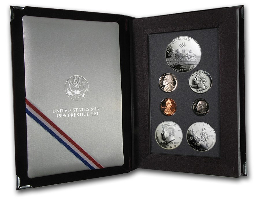 1996-S 1c-$1 Prestige Proof Set, 7 Coins PR