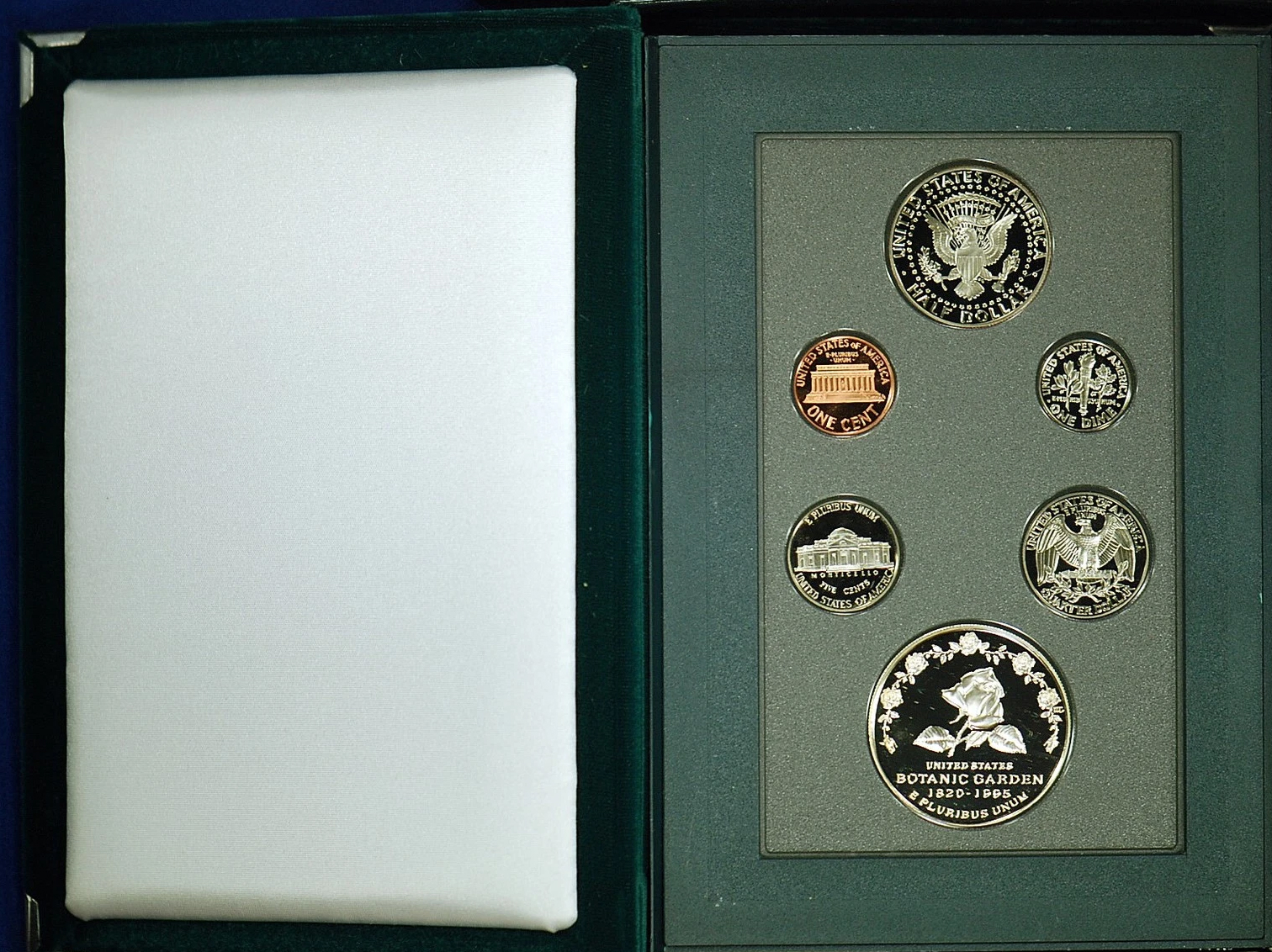 1997-S 1c-$1 Prestige Proof Set, 6 Coins PR thumbnail 2