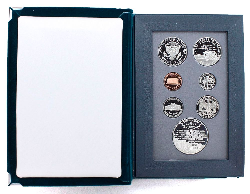 1995-S 1c-$1 Prestige Proof Set, 7 Coins PR thumbnail 2