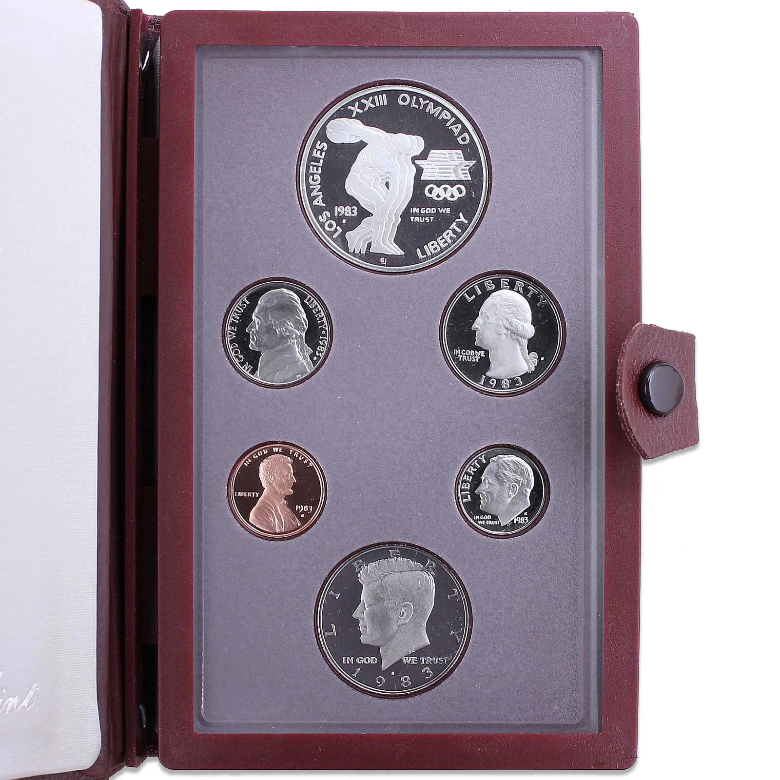 1983-S 1c-$1 Prestige Proof Set, 6 Coins PR thumbnail 3