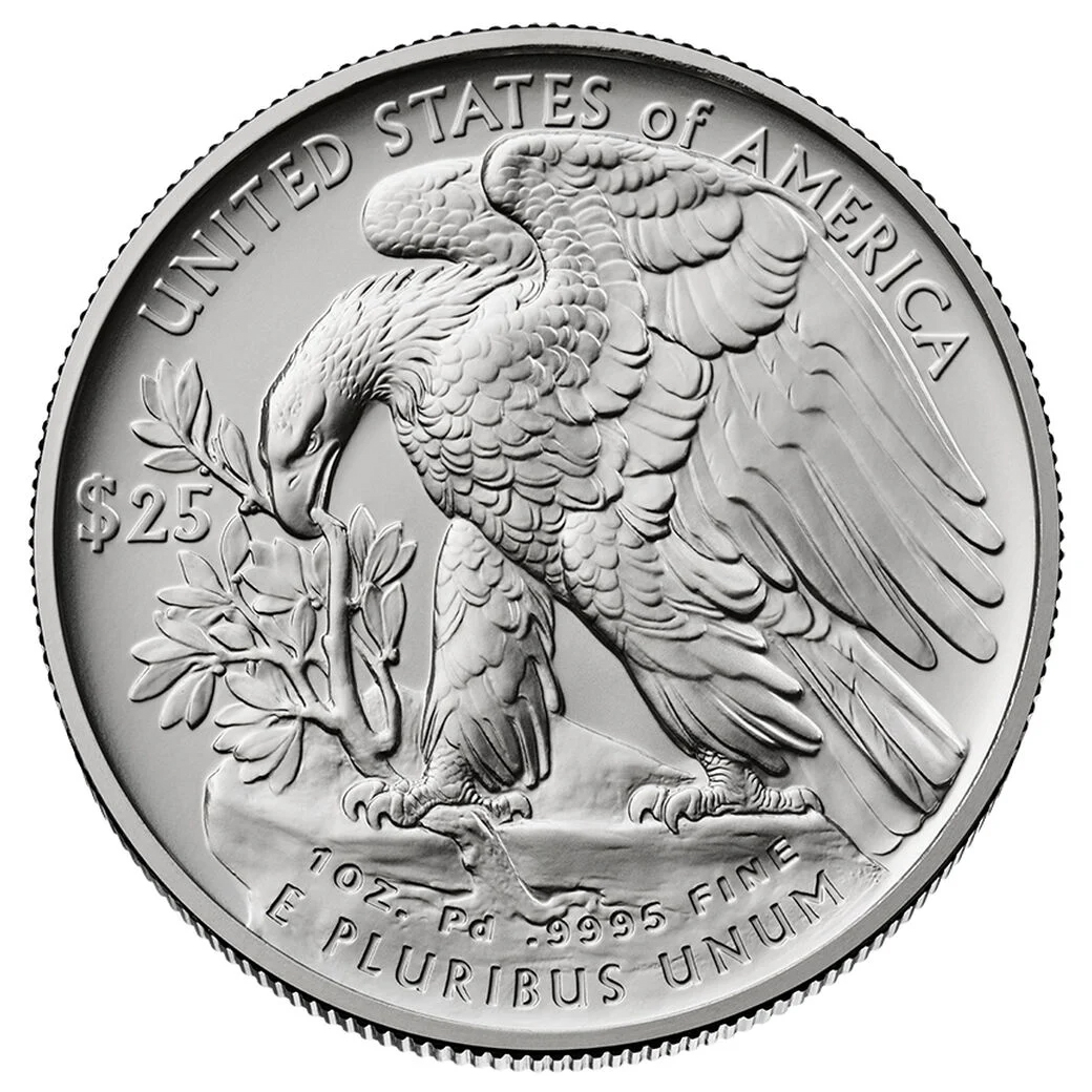 1776~2026-W $25  Palladium Eagle, Liberty Bell Privy MS thumbnail 2