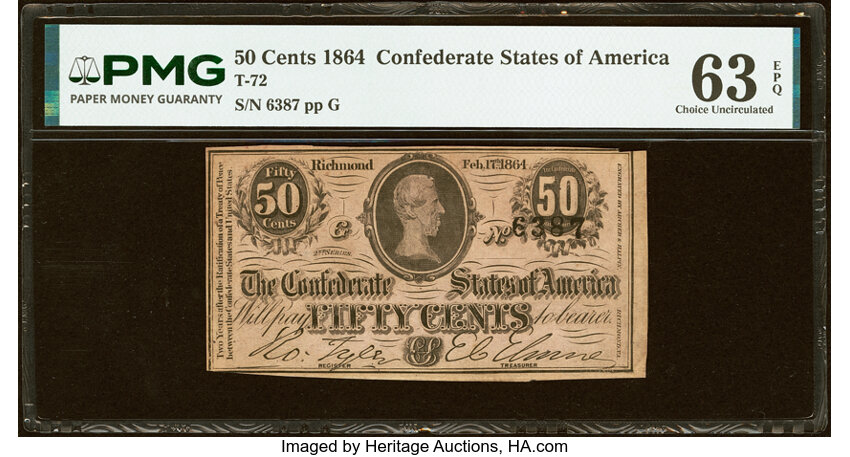 1864 50c (Fr. T72) thumbnail 2