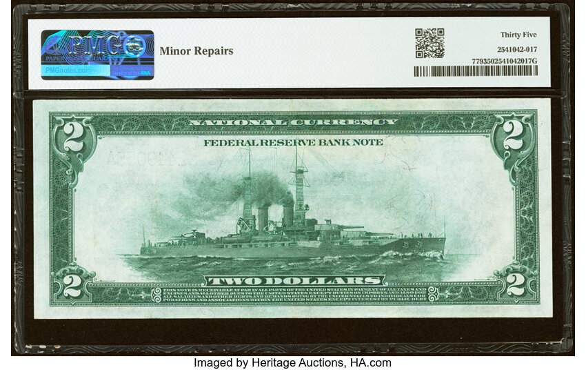 1918 $2  San Francisco (Fr. 779) thumbnail 5