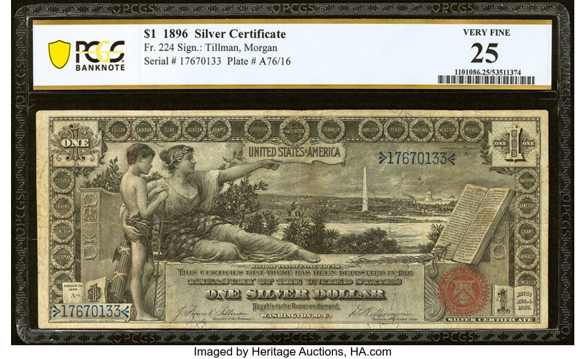 1896 $1  (Fr. 224) thumbnail 4