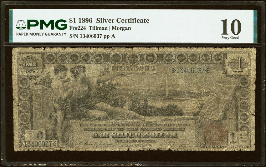 1896 $1  (Fr. 224) thumbnail 2