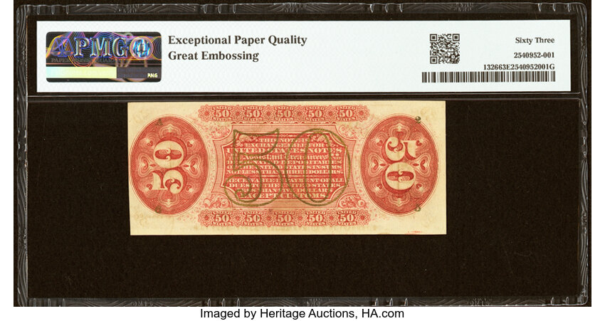  50c Head of General Spinner (Fr. 1326) thumbnail 7
