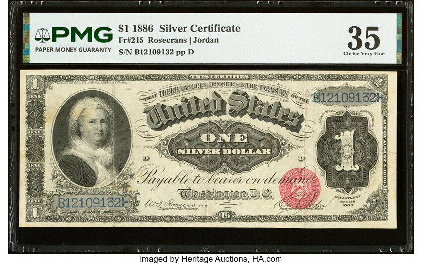 1886 $1  (Fr. 215) thumbnail 2