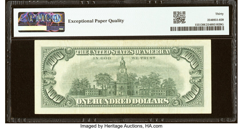 1966A $100  (Fr. 1551) thumbnail 14