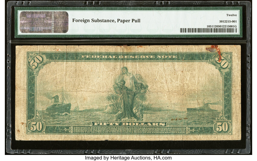 1914 $50  Blue Seal, Chicago (Fr. 1051) thumbnail 6