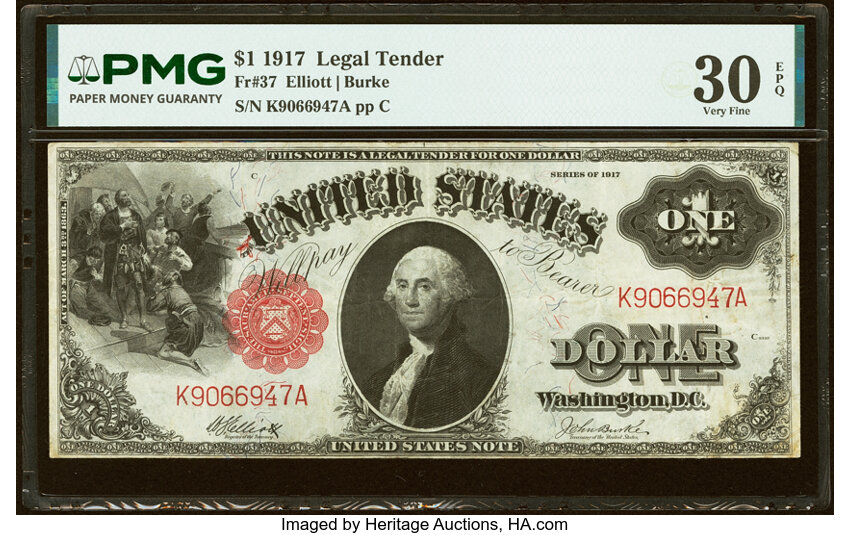 1917 $1  (Fr. 37) thumbnail 2