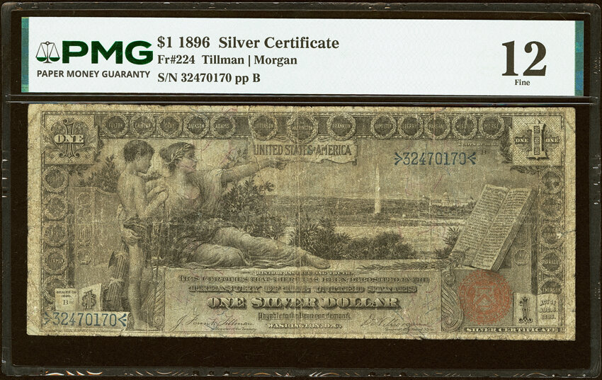 1896 $1  (Fr. 224) thumbnail 3