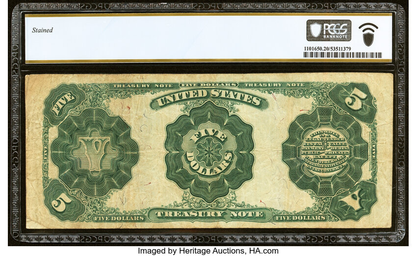 1891 $5  (Fr. 363) thumbnail 9