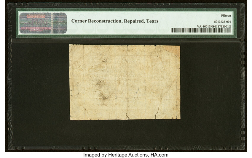 Oct 5, 1778 $10  Virginia (Fr. VA160) thumbnail 3