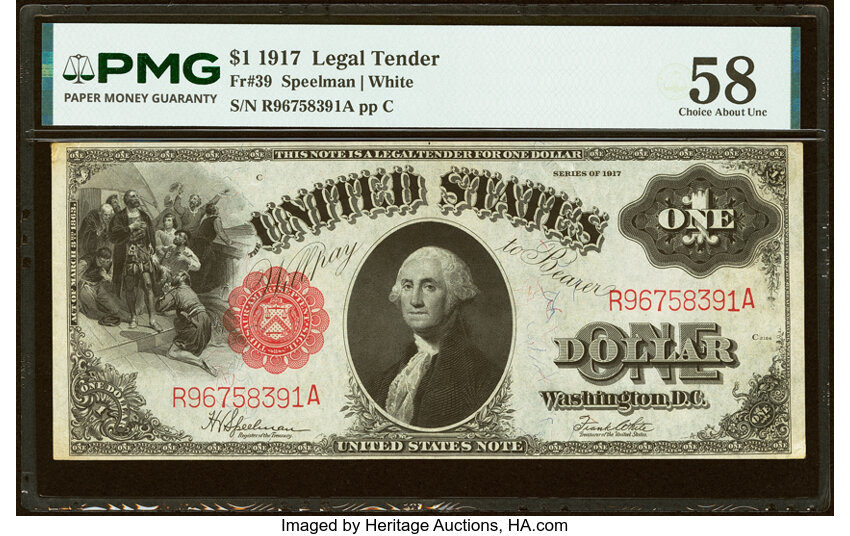 1917 $1  (Fr. 39) thumbnail 3