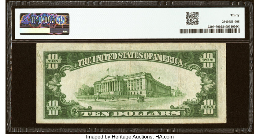 1934A $10  North Africa, Star Replacement (Fr. 2309*) thumbnail 12