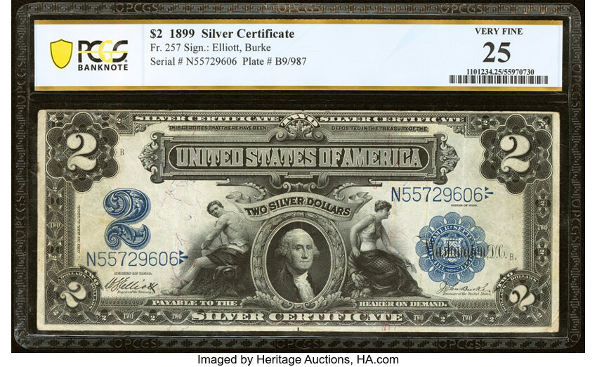 1899 $2  (Fr. 257) thumbnail 2