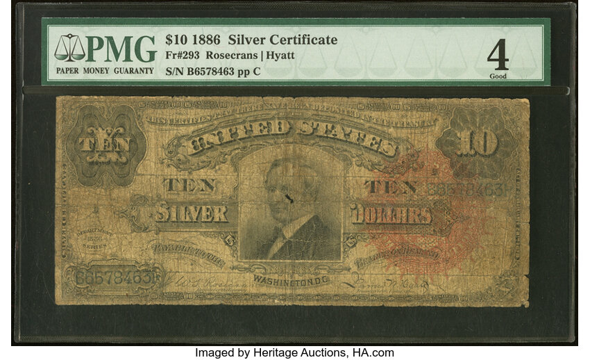 1886 $10  (Fr. 293) thumbnail 2