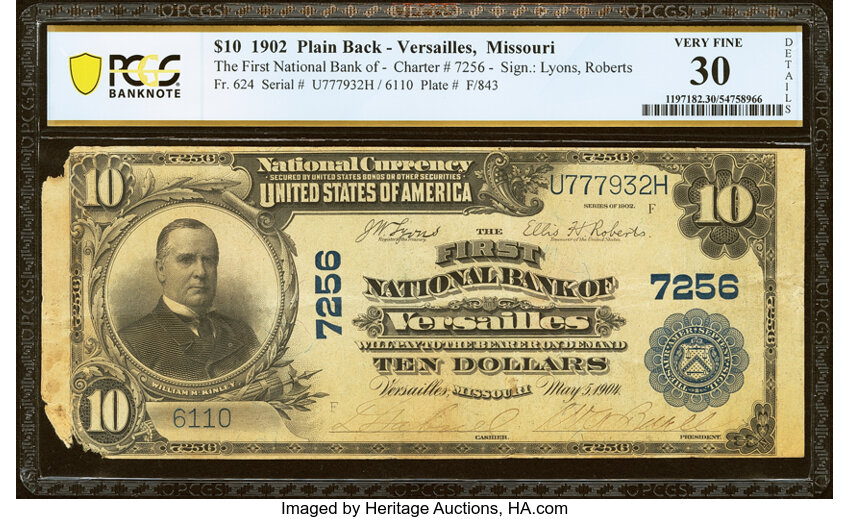 1902 $10  3rd Charter Period, 3rd Issue, Plain Back (Fr. 624) thumbnail 11