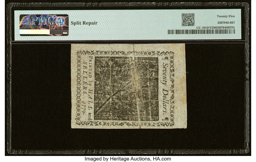 Jan 14, 1779 $70  Continental Congress (Fr. CC101) thumbnail 8
