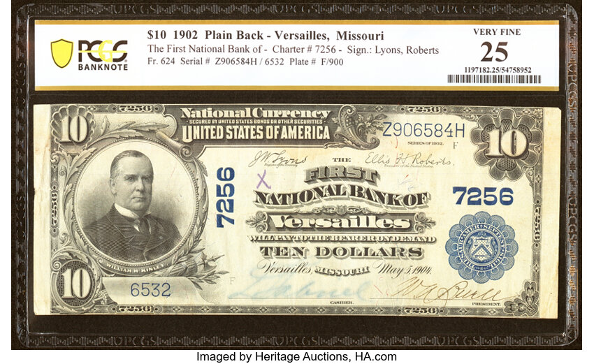 1902 $10  3rd Charter Period, 3rd Issue, Plain Back (Fr. 624) thumbnail 10
