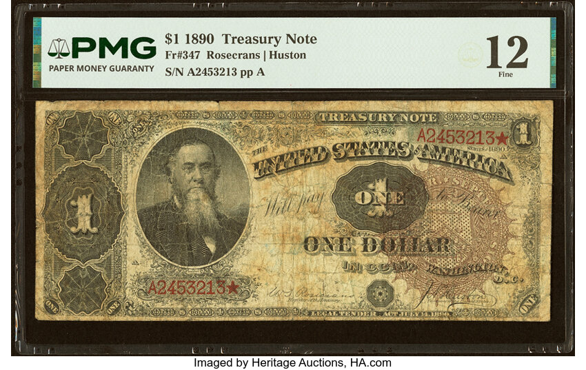 1890 $1  (Fr. 347) thumbnail 2