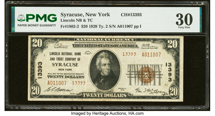 1929 $20  Type 2 (Fr. 1802-2) thumbnail 6