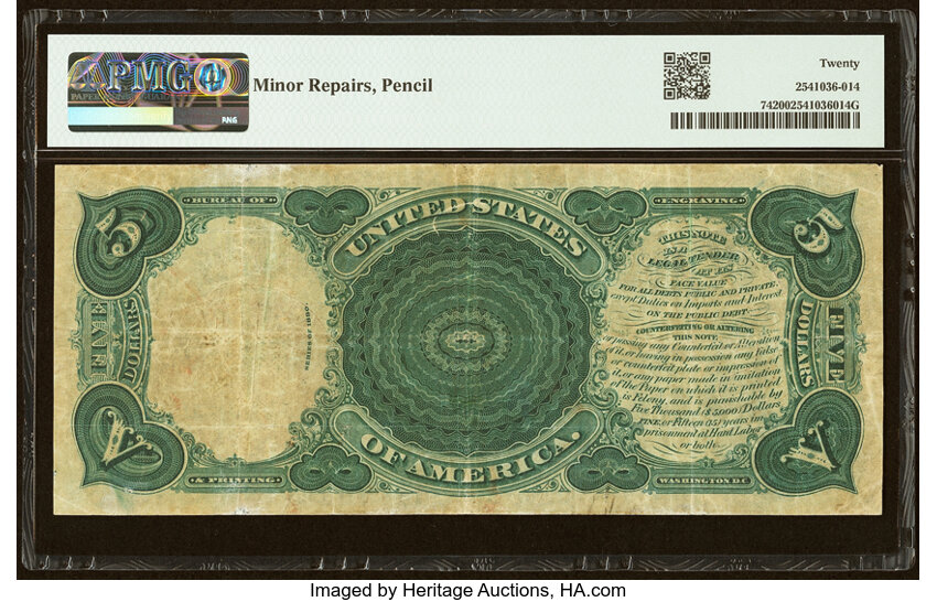 1880 $5  (Fr. 74) thumbnail 7