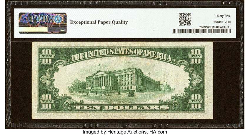 1934A $10  North Africa, Star Replacement (Fr. 2309*) thumbnail 11