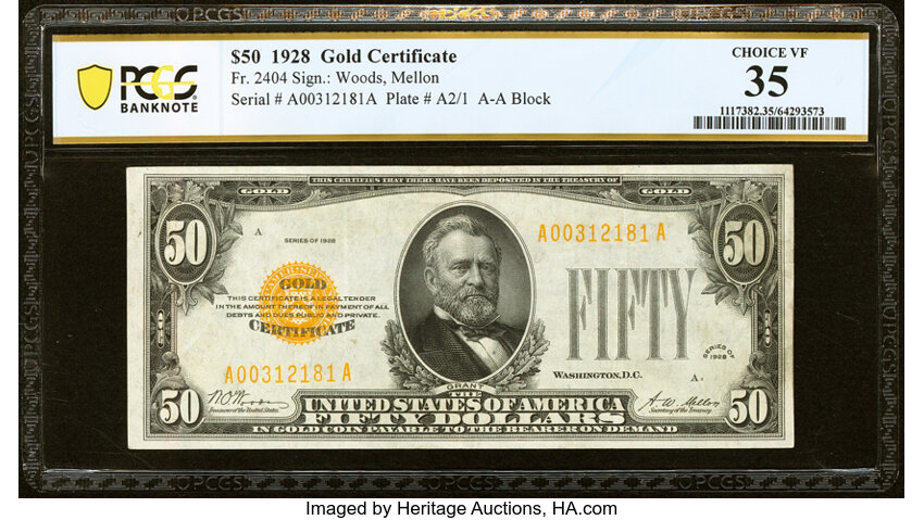 1928 $50  (Fr. 2404) thumbnail 2