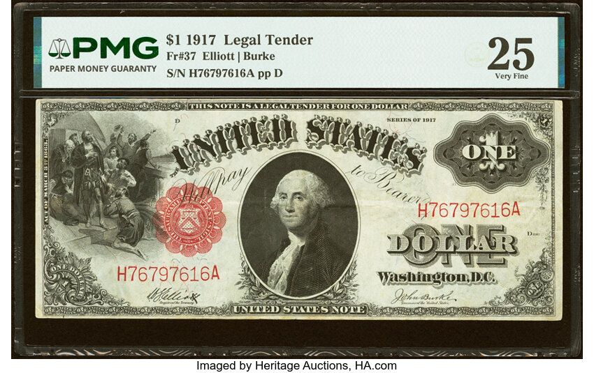 1917 $1  (Fr. 37) thumbnail 3