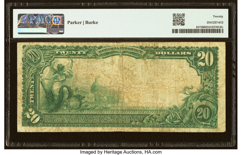 1902 $20  3rd Charter Period, 3rd Issue, Plain Back (Fr. 657) thumbnail 16