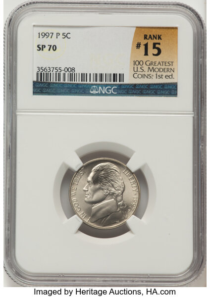 1997-P 5c Satin Finish SMS FS thumbnail 2