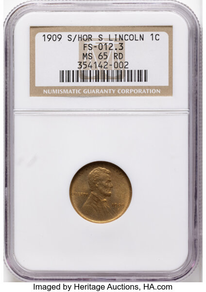 1909-S/S 1c Lincoln, S over Horizontal S, FS-1502 MS RD thumbnail 2