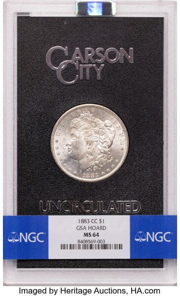 1883-CC $1  GSA Hoard, CC/CC, Clashed, VAM-5C MS thumbnail 2