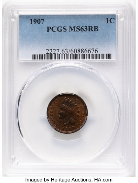 1907 1c Repunched 19/19, S-44 MS RB thumbnail 2