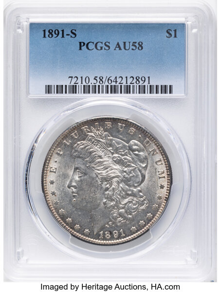 1891-S $1  GSA Hoard, Soft Package MS thumbnail 6
