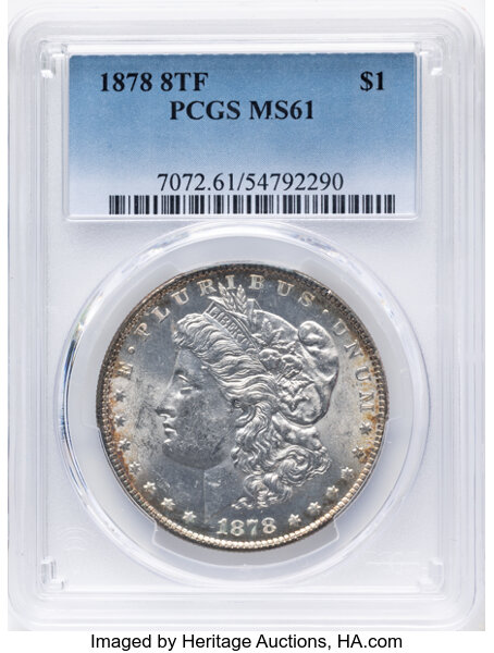 1878 8TF $1  Tripled Stars, VAM-16 MS thumbnail 3