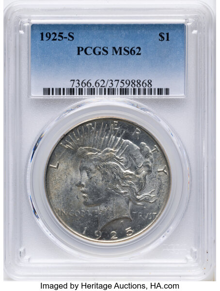 1925-S $1  Doubled Reverse, VAM-2A MS thumbnail 6