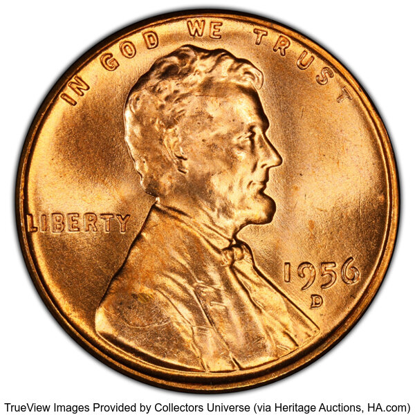 1956-D 1c MS RD thumbnail 3