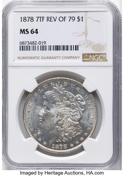 1878 7TF $1  Reverse of 1879, VAM-226 MS thumbnail 3
