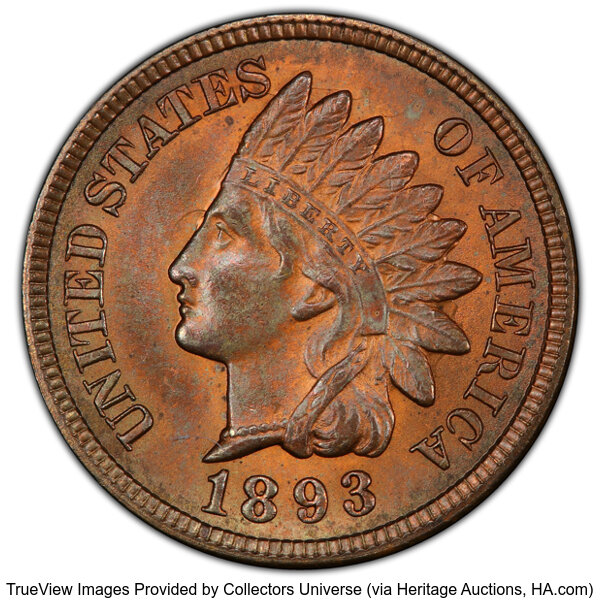 1893 1c 18/18, S-25 MS RB thumbnail 2