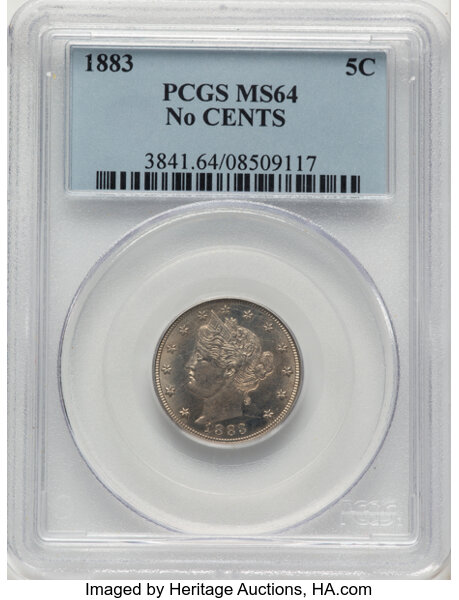 1883 5c No Cents, RPD, FS-1301 MS thumbnail 2